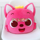 Pinkfong Hogi Wonderstar Face Cushion 40Cm Soft Nap Pillow Back Sofa 1.Pinkfong